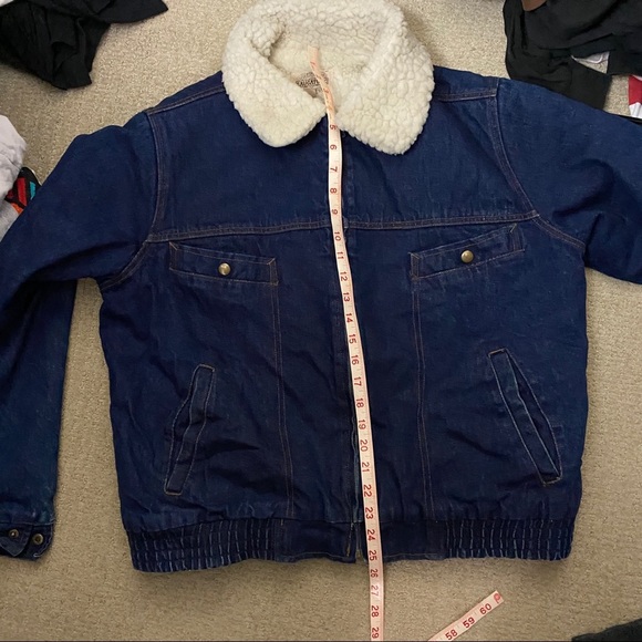 Saugatuck Drygood Denim Sherpa Jacket Size 42 - Picture 6 of 7